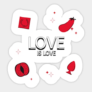 LOVE IS LOVE Sticker